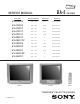 Sony KV-27FS13 Service Manual