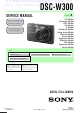Sony DSC-W300 Service Manual