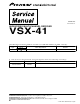 Pioneer VSX-41 Service Manual