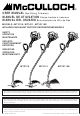 McCulloch MT3310 User Manual