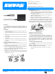 Shure MX1BP User Manual