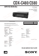 Sony CDX-C480 Service Manual
