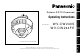 Panasonic WV-CW240S Operating Instructions Manual