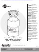 INSINKERATOR BADGER 1 INSTALLATION CARE AND USE MANUAL Pdf Download