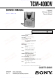 Sony TCM-400DV Service Manual
