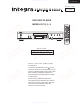 Integra DPS-5.5 Service Manual