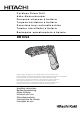 Hitachi DB 3DL2 Handling Instructions Manual