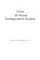 Cisco IP 7940 Configuration Manual