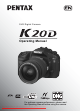 Pentax K20D Operating Manual