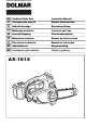 Dolmar AS-1812 Instruction Manual