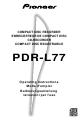 Pioneer PDR-L77 Operating Instructions Manual