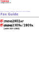 Toshiba e-studio 2802af Fax Manual