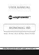 MAGNAWELD MONOMAG 180 User Manual