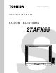 Toshiba 27AFX55 Service Manual