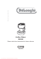 DeLonghi EC330 Instructions Manual