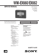 Sony WM-EX660 Service Manual