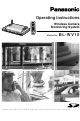 Panasonic BL-WV10 Operating Instructions Manual