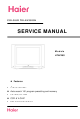 Haier HTAF29S Service Manual