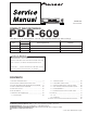 Pioneer PDR-609 Service Manual