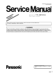 Panasonic TC-42PX24 Service Manual