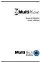 Multitech MULTIMODEM MT5600ZDX Owner's Manual