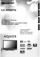 Sharp LC-45GD7U Operation Manual