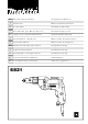 Makita 6821 Instruction Manual