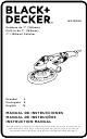 Black & Decker WP1500K Instruction Manual