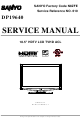 Sanyo DP19640 Service Manual