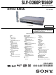 Sony SLV-D360P Service Manual