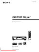 Sony DVP-S525D Operating Instructions Manual