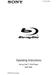 Sony BDP-N460 Operating Instructions Manual