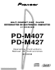 Pioneer PD-M407 Operating Instructions Manual