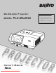 Sanyo PLC-WL2503 Owner's Manual