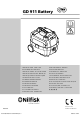 Nilfisk-Advance GD911 Instructions For Use Manual