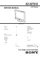 Sony KZ-32TS1E Service Manual