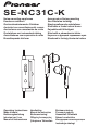 Pioneer SE-NC31C-K Operating Instructions Manual