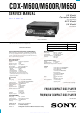 Sony CDX-M600 Service Manual