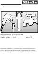 Miele KWT4154 UG-1 Installation Instructions Manual