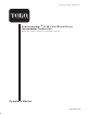 Toro 04356 Operator's Manual