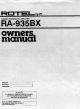 Rotel RA-935BX Owner's Manual