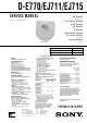 Sony D-E770 Service Manual