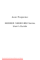 Acer H6500 SERIES User Manual