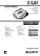 Sony D-SJ01 Service Manual