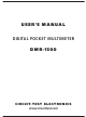 Circuit-test DMR-1500 User Manual