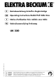 Elektra Beckum UK 330 Operating Instructions Manual