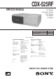 Sony CDX-525RF Service Manual