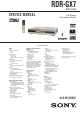 Sony RDR-GX7 Service Manual