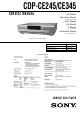 Sony CDP-CE245 Service Manual