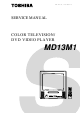 Toshiba MD13M1 Service Manual